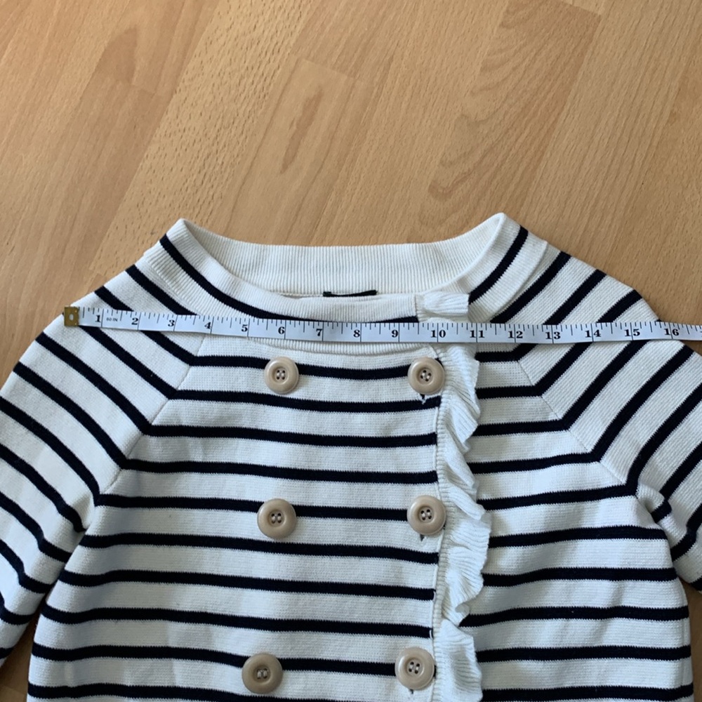 J. Crew Black and White Striped Cardigan - Picture 10 of 16